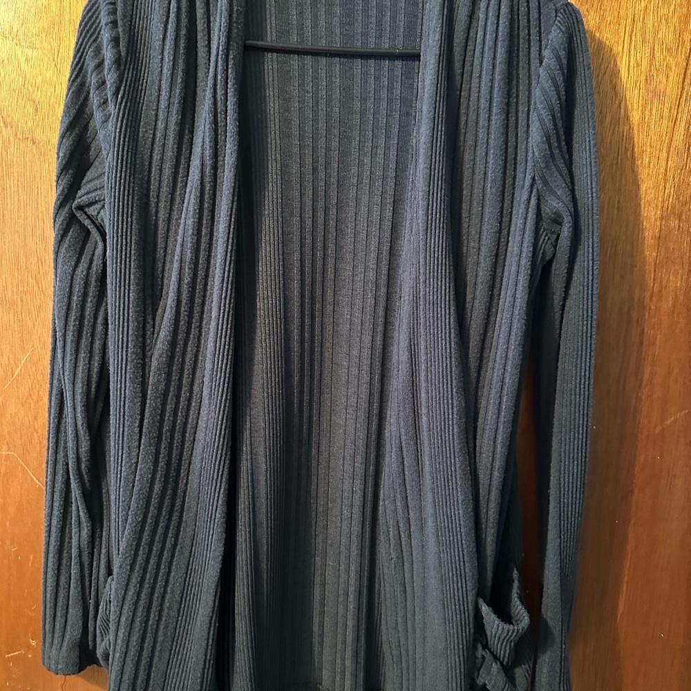 Women's Black Ribbed Sweater